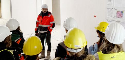 Freytag & v.d. Linde Baustellenbegehung Studenten KiTa Bremen Arsten