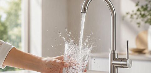 Freytag & v.d. Linde News Trinkwasserhygiene Seminar Wasserhahn Glas